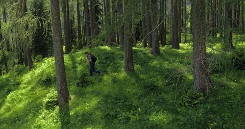 Drone Tracking Shot Have To Escape As Fast As Possible Stock Footage 112227279