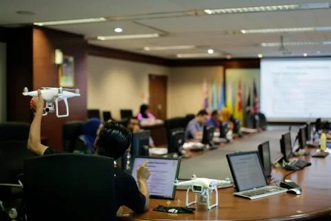 Drone training Stock Photos