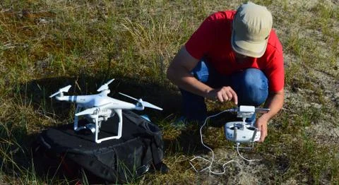 Drone training Stock Photos