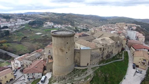 Drone of tricarico's tower Stock Footage