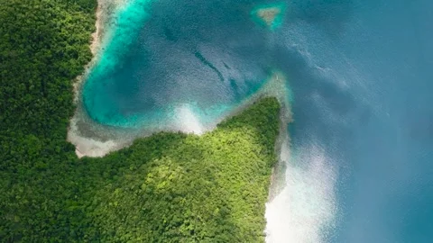 Drone of tropical beach and blue sea. Stock Footage 317164708