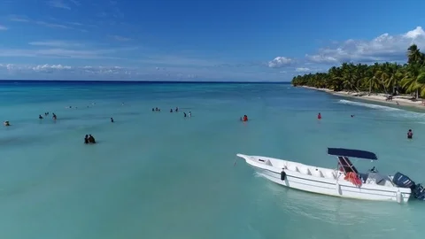Drone In Tropical Beach Video stock 84576117