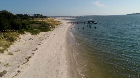 DRONE TYBEE BEACH1 Vídeo Stock 99322661