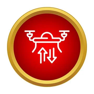 Drone uav transmitting and receiving data signal icon Illustrazione stock