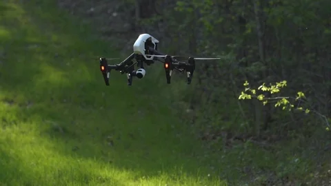 Drone UAV UAS in Forest Stock-Footage 75950726