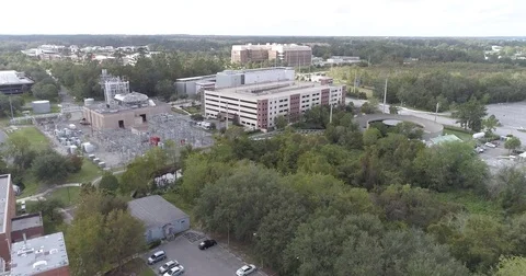 Drone University of Florida ufl Gainesville Gators Ben hill griffin stadium Stock Footage 81132889