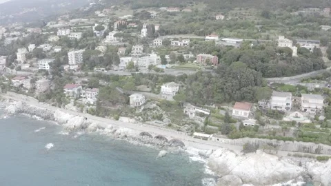 DRONE VARAZZE COAST 4 库存影片 240129649
