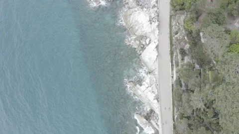 DRONE VARAZZE COAST 库存影片 240129635