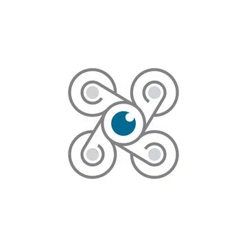 Drone vector icon design illustration Stock Illustration