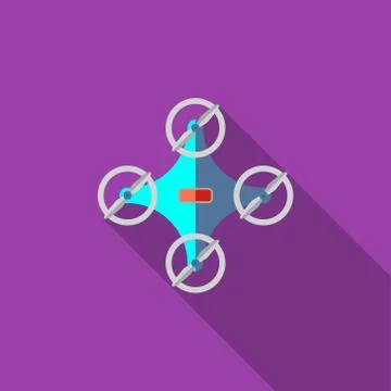 Drone vector icon or illustration in a flat style Stock Illustration