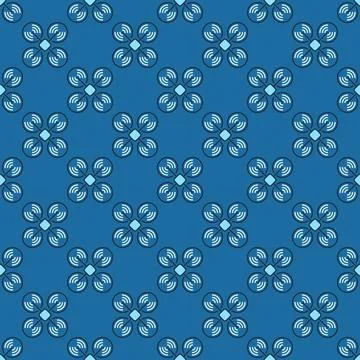 Drone vector Quadcopter concept blue seamless pattern Illustrazione stock