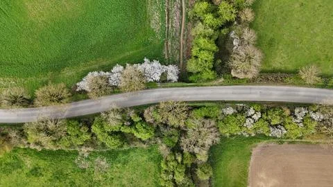 Drone Vertical Rural Stock Photos