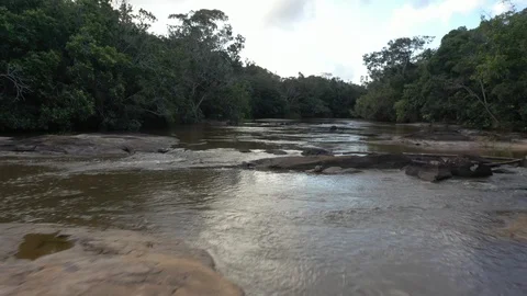 Drone very close to a river 8 動画素材 127551739