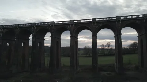 DRONE VIADUCT  PAN 3 Stock Footage 303209435