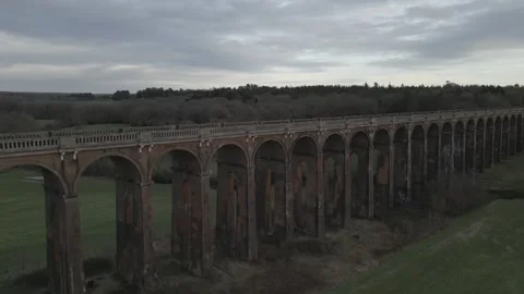 DRONE VIADUCT  PAN 3 Video stock 303209887