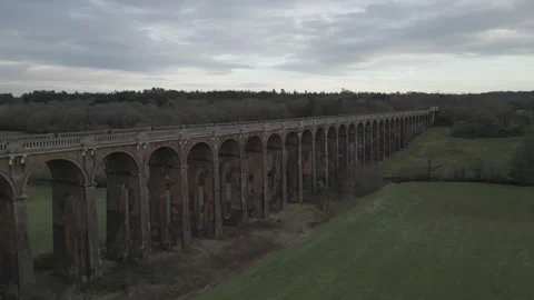 DRONE VIADUCT  PAN 3 Video stock 303209889