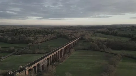 DRONE VIADUCT  PAN 3 Video stock 303209908