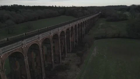 DRONE VIADUCT  PAN 3 Video stock 303209918