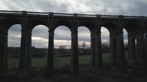 DRONE VIADUCT  PAN 3 Video stock 303210201