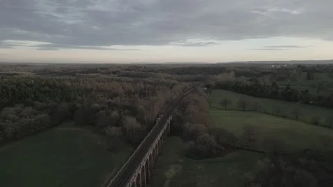 DRONE VIADUCT  PAN 3 Video stock 303210451