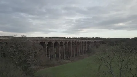 DRONE VIADUCT  PAN 3 Video stock 303210665