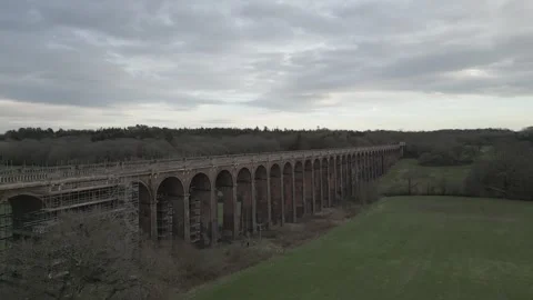 DRONE VIADUCT  PAN 3 Video stock 303210705
