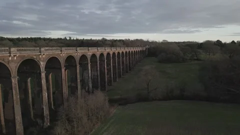 DRONE VIADUCT  PAN 3 Video stock 303210750