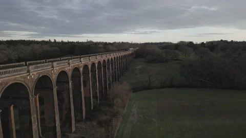 DRONE VIADUCT  PAN 3 Video stock 303210891