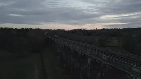 DRONE VIADUCT  PAN 3 Video stock 303210972