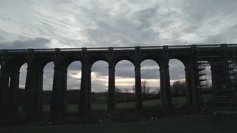 Drone - Viaduct - Pan 4 Video stock 303209110
