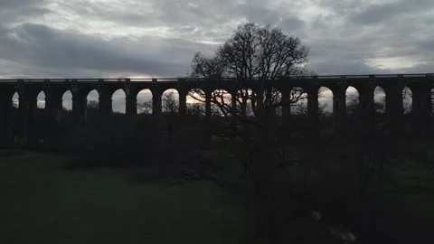 Drone - Viaduct - Pan 5 Video stock 303209111