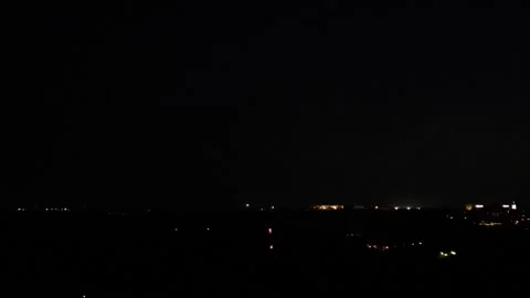 Drone video of 4th of July 4k Fireworks display Stock Footage 245378673