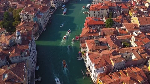 Drone video - Aerial view of Venice Italy Stock Footage