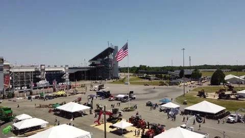 Drone Video of American Flag Stock Footage 201624994