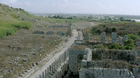 Drone video of the ancient city. Stock-Footage 149160199