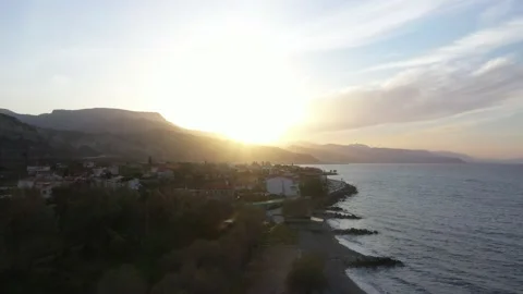 Drone video. Cable suspension bridge of Rio - Antirio Harilaos Trikoupis. Stock-Footage 143905822