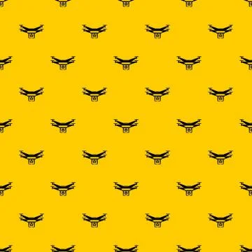Drone video camera pattern vector Illustrazione stock