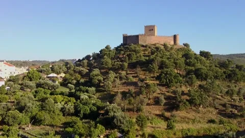 Drone video castle on a hill Stock-Footage 260350017