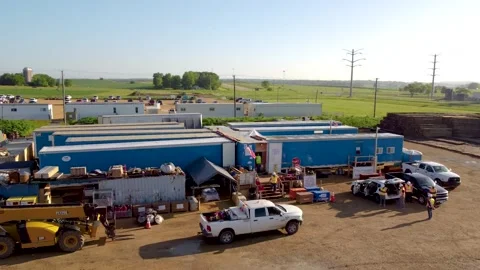 Drone Video of Construction Stock Footage 201157547