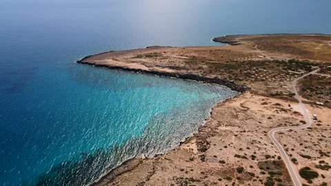 Drone video from Cyprus, Cape Greko Stock Footage 236792087