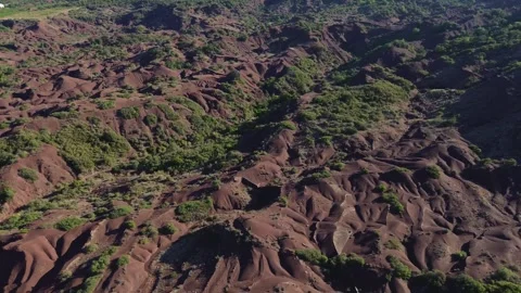 Drone video devil's canyon Montpellier France europe Stock Footage 302507707