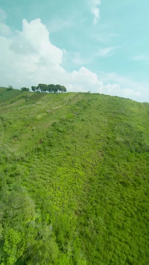 Drone video of hill Stock Footage 291598242