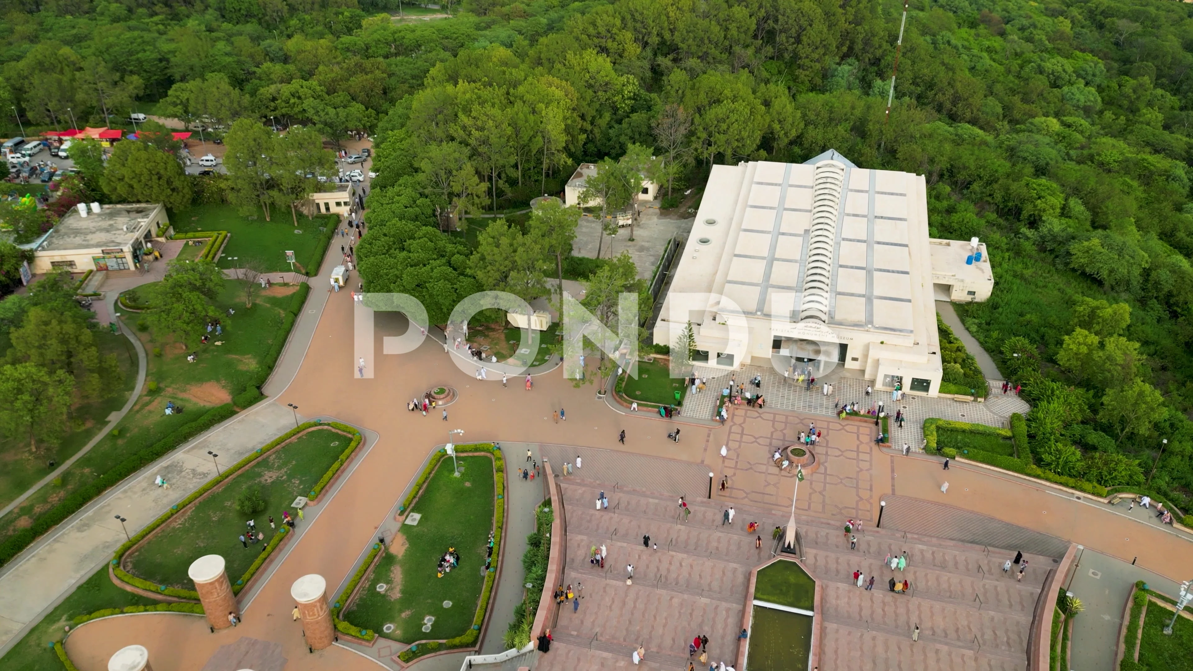 Drone video of Islamabad city of Pakistan. It shows architecture of  Islamabad.