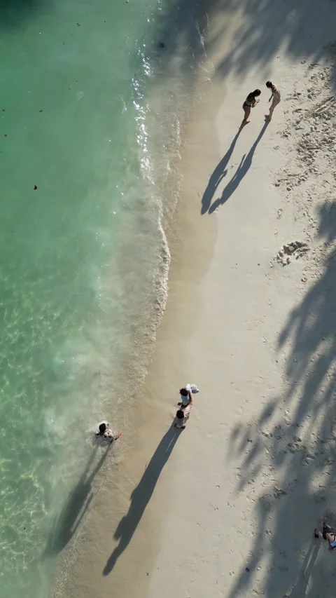 Drone video of Koh Phi Phi Don in Thailand Stock Footage 282567453
