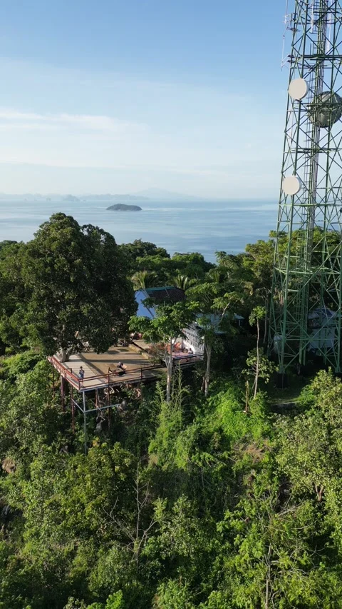Drone video of Koh Phi Phi Don in Thailand Stock Footage 282569894