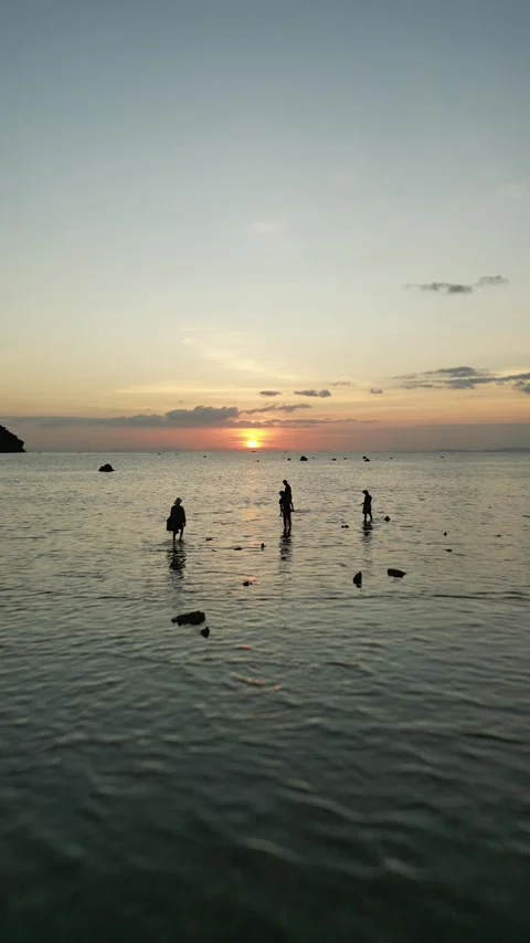 Drone video of Koh Phi Phi Don in Thailand Stock Footage 282570576