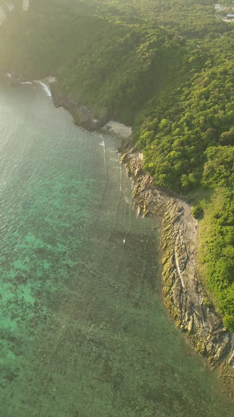 Drone video of Koh Phi Phi Don in Thailand Stock Footage 282570884