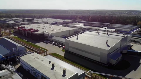 Drone video of the logistics centre. Stock Footage 139902831