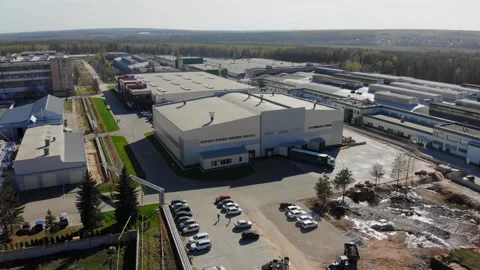 Drone video of the logistics centre. Stock Footage 139903287
