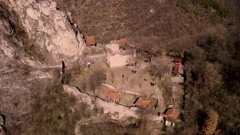 Drone video Monastery Video stock 131124999
